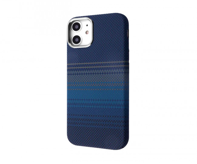 Чехол WAVE Gleam Case with Magnetic Ring iPhone 11 (blue stripes)